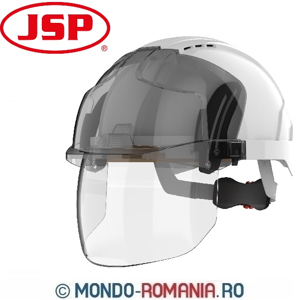 Casti de protectie - casti cu viziere - JSP EVO VISTAshield white/smoke